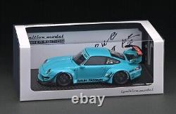 RARE Ignition Model 1/18 RWB 993 RAUH PASSION Light Blue? Special Edition JDM