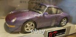 RARE UT models 1/18 Porsche 911 Carrera S Diecast PURPLE READ