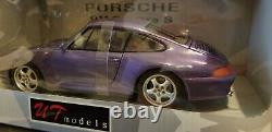 RARE UT models 1/18 Porsche 911 Carrera S Diecast PURPLE READ