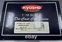 (RARE) Vintage Kyosho 1956 Black Porsche 356A 1600 Speedster 118 Diecast-In Box