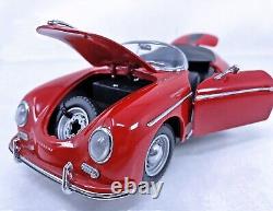 (RARE) Vintage Kyosho 1956 Red Porsche 356A 1600 Speedster 118 Die Cast-In Box