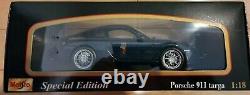 Rare! Maisto 1/18 Special Edition Blue Porsche 911 Targa New