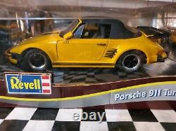 Revell 1989 Porsche 911 Turbo Cabriolet 118 Scale Diecast Model Car Yellow