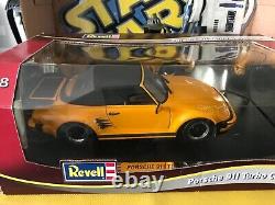 Revell 1989 Porsche 911 Turbo Cabriolet 118 Scale Diecast Model Car Yellow b519