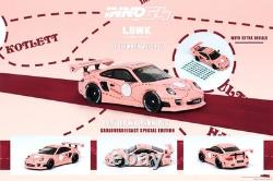 SEALED INNO64 Porsche 997 Liberty Walk LBWK Pink Pig Carloverdiecast 1/64