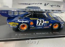 SPARK 1/43 Scale PORSCHE 935 Signed by Team Driver Bob Garretson NO72 LM 1979 SPARK 1/43 Scale PORSCHE 935 Signed by Team Driver Bob Garretson NO72 LM 1979