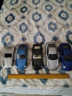 Set of 5 Porche 911 118 Diecast Car Collection, G, 964, 997, 996 Turbo, Spyder