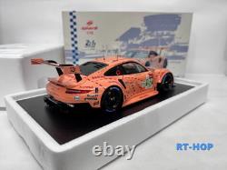 Spark 1/18 Porsche 911 RSR GT Team Le Mans 2018 #92 PRO pink car model