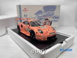 Spark 1/18 Porsche 911 RSR GT Team Le Mans 2018 #92 PRO pink car model