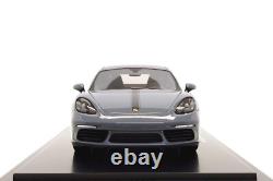 Spark 118 Porsche 718 Cayman Style Edition (982) in Arctic Grey Dealer Edition