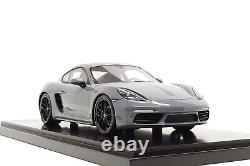 Spark 118 Porsche 718 Cayman Style Edition (982) in Arctic Grey Dealer Edition
