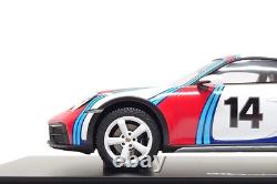 Spark 118 Porsche 911 Dakar (992) #14 Rally 1978 Martini Racing Dealer Edition