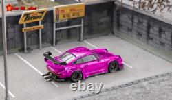 Star Model 164 Rauh-Welt Porsche 930 RWB Sakura Purple Chrome with Figure & Acc