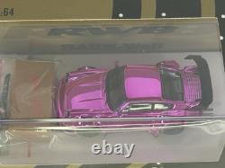 Star Model 164 Rauh-Welt Porsche 930 RWB Sakura Purple Chrome with Figure & Acc