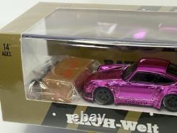 Star Model 164 Rauh-Welt Porsche 930 RWB Sakura Purple Chrome with Figure & Acc