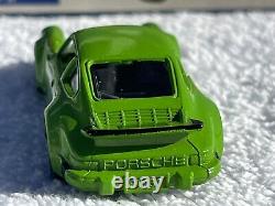 TOMICA 161 Porsche 930 TURBO GREEN NO. F1 Diecast Car TOMY Made in Japan Vintage