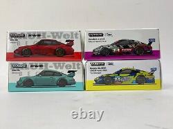 Tarmac Works 1/64 Taiwan 7-11 Special Porsche 911 GT3R RWB 930 993 set of 4