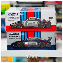 Tarmac Works Taiwan 7-11 Exclusive Porsche Martini 911 GT3 R 2-Pack