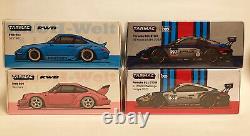 Tarmac works Taiwan 7-11 Limited Porsche RWB 993/964/911 GT3 R X2 4 sets 1/64