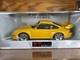 UT Models 1997 Porsche 911 Carrera GT2 993 118 Diecast Yellow GT Cup Car 27832