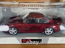 UT Models 1997 Porsche 911 Turbo Type 993 118 Diecast Met. Red Car 27811