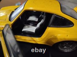 UT Porsche 911 Turbo S 993 1/18 Scale Diecast Model Yellow Used Loose
