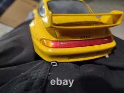 UT Porsche 911 Turbo S 993 1/18 Scale Diecast Model Yellow Used Loose