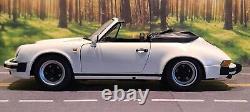 VERY RARE 1/18 Minichamps Porsche 911 Carrera Cabriolet White READ