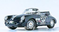 (Very Rare) Bburago Porsche 356B Cabriolet Club Racer-DkGrn 118 Diecast-No Box