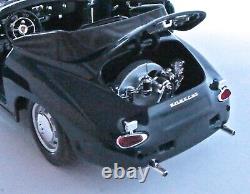 (Very Rare) Bburago Porsche 356B Cabriolet Club Racer-DkGrn 118 Diecast-No Box