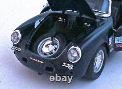 (Very Rare) Bburago Porsche 356B Cabriolet Club Racer-DkGrn 118 Diecast-No Box