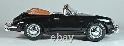 Vintage Bburago 1961 Black Porsche 356B Cabriolet 118 Die Cast (Italy) In Box