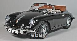 Vintage Bburago 1961 Black Porsche 356B Cabriolet 118 Die Cast (Italy) In Box