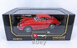 Vintage Bburago 1961 Red Porsche 356B Coupe 118 Die Cast (Italy) Unopened Box