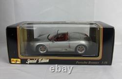 Vintage Maisto Porsche Boxster 118 Silver Diecast Collectible Special Edition