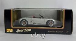 Vintage Maisto Porsche Boxster 118 Silver Diecast Collectible Special Edition