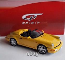 WOW Porsche 911 964 Speedster 1990 Yellow 1/18 GT Spirit GT008CS EXTREMELY RARE