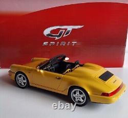 WOW Porsche 911 964 Speedster 1990 Yellow 1/18 GT Spirit GT008CS EXTREMELY RARE