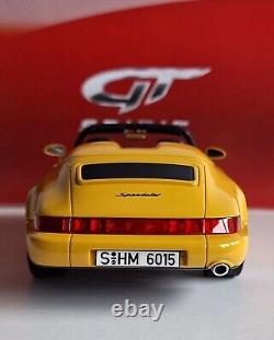 WOW Porsche 911 964 Speedster 1990 Yellow 1/18 GT Spirit GT008CS EXTREMELY RARE