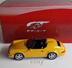 WOW Porsche 911 964 Speedster 1990 Yellow 1/18 GT Spirit GT008CS EXTREMELY RARE