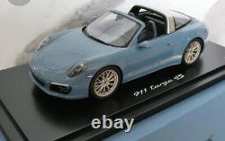 WOW Porsche 911 991.2 Targa 4S 2015 Aetna Blue 118 Spark WAX02100014