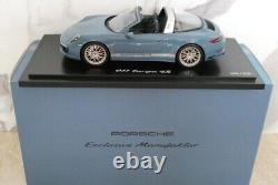 WOW Porsche 911 991.2 Targa 4S 2015 Aetna Blue 118 Spark WAX02100014