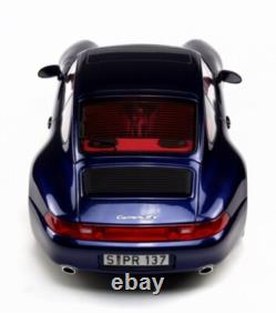 WOW Porsche 911 (993) Carrera 4S 1994 Iris Blue 118 GT Spirit GT012B RARITY