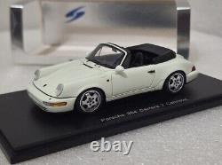 WOW Porsche 964 Carrera 2 Cabriolet 1971 White 143 Spark S3434 RARITY