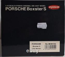 WOW Porsche Boxster S 987 2005 Grey 118 Kyosho 08381SG EXTREMELY RARE