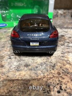 Welly Nex 1/18 Scale Porsche Panamera S In Steel Blue Metallic Custom 1 Of 1